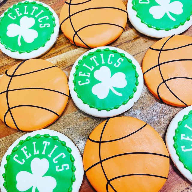 Custom CELTICS Logo Cookies