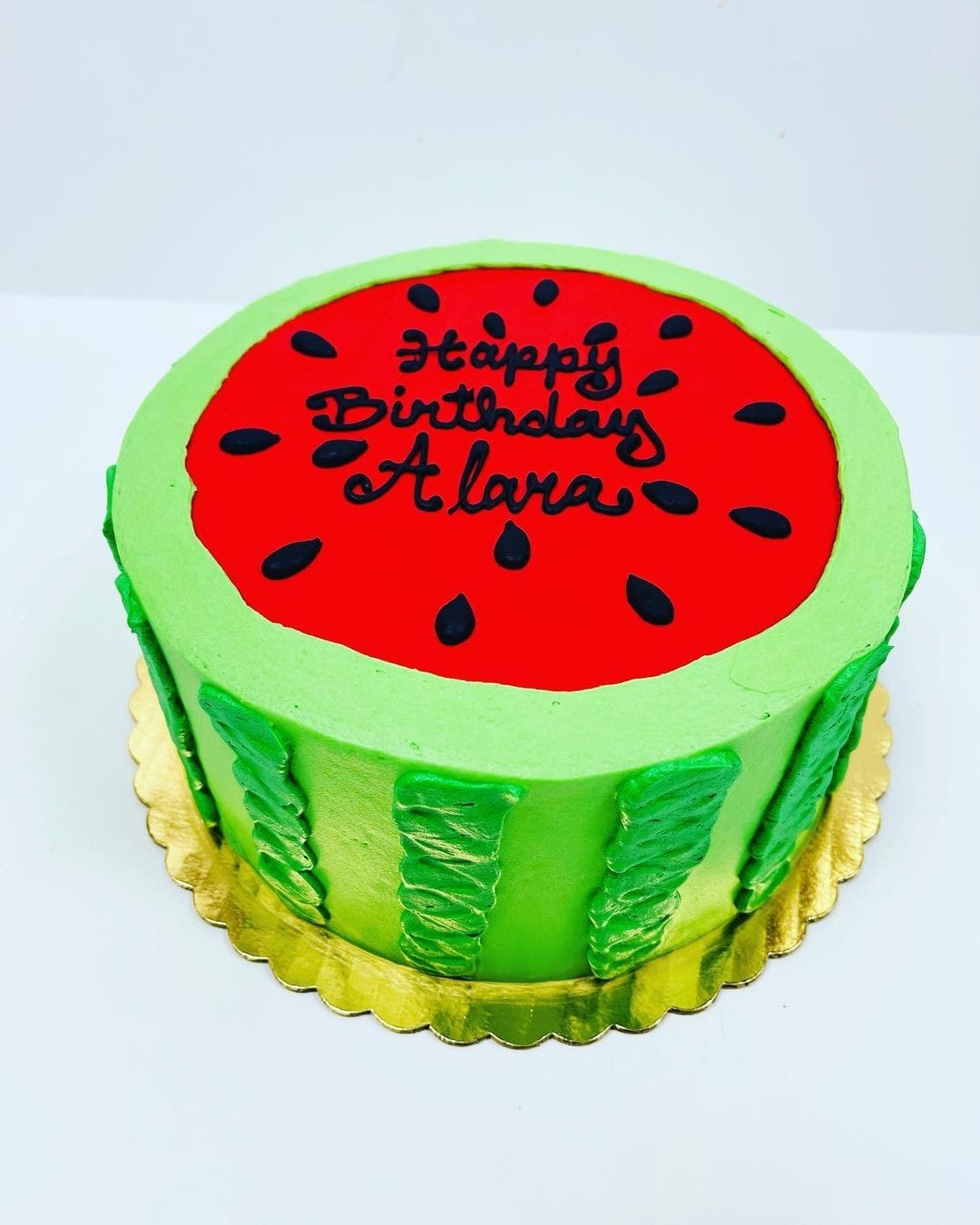 Watermelon-Themed Cake