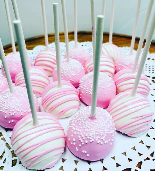 Pink Cake Pops